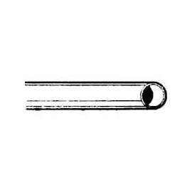 Streamline 3/4X5M M-Type Coil Tubing, 3/4 in, 7/8 in OD, 5 ft L