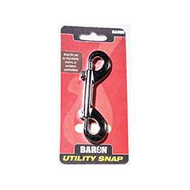 BARON C-161 Bolt Snap, 60 lb Weight Capacity, Zinc, Nickel