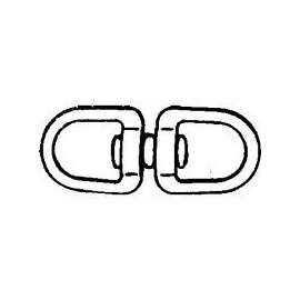 BARON C-018-5/8 Chain Swivel, 5/8 in, 90 lb Weight Capacity, Nickel