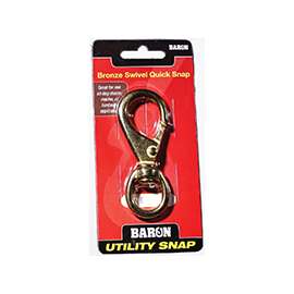 BARON C-251B-1 Quick Snap, 60 lb Weight Capacity, Bronze, Polished