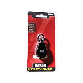 BARON C-0173ZD-1-1/2 Swivel Eye Single Rope Pulley, 5/16 in Rope