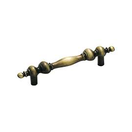Amerock 894ABS Cabinet Pull, 4-5/16 in L Handle, Zinc, Antique English
