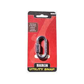 BARON C-7350T-1/8 Quick Link, 220 lb Weight Capacity, Steel, Zinc