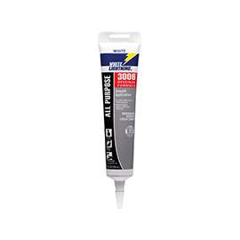 White Lightning W12AF0005 Adhesive Caulk, White, 5.5 fl-oz Cartridge