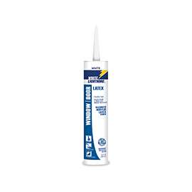 White Lightning W32000010 Siliconized Acrylic Latex Caulk, White, 10 fl-oz Cartridge