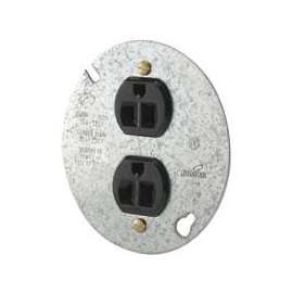 Eaton Wiring Devices 869-BOX Duplex Receptacle, 15 A, 2-Pole, 5-15R, Brown