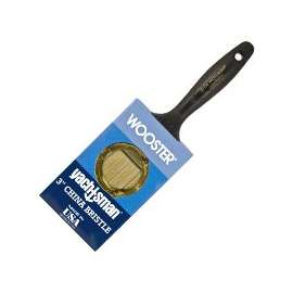 WOOSTER Z1120-3 Paint Brush, 2-15/16 in L Bristle, Varnish Handle, Steel Ferrule