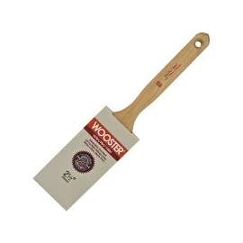 WOOSTER 4175-2-1/2 Paint Brush, 2-15/16 in L Bristle, Flat Sash Handle, Stainless Steel Ferrule
