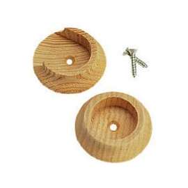 Waddell 410DP Closet Pole Socket, Hardwood