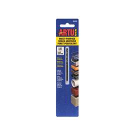 ARTU 01010 Jobber Bit Drill Bit, Parabolic Flute, 1-5/16 in L Flute, Straight Shank, 1-5/16 in L Shank