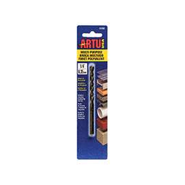 ARTU 01030 Jobber Bit Drill Bit, Parabolic Flute, 2-1/4 in L Flute, Straight Shank, 1-7/8 in L Shank
