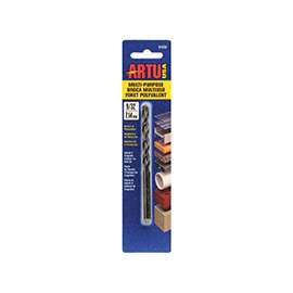ARTU 01032 Jobber Bit Drill Bit, Parabolic Flute, 2-5/8 in L Flute, Straight Shank, 1-3/4 in L Shank
