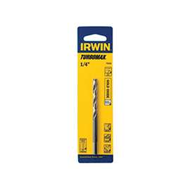 IRWIN 73311 Jobber Drill Bit, Spiral Flute, 2-1/8 in L Flute, 3-Flat Shank, 11/64 in Dia x 1-1/8 in L Shank
