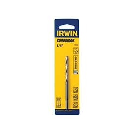IRWIN 73317 Jobber Drill Bit, Spiral Flute, 2-7/8 in L Flute, 3-Flat Shank, 17/64 in Dia x 1-1/4 in L Shank