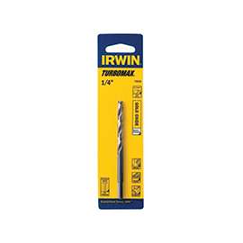 IRWIN 73318ZR Jobber Drill Bit, 2-15/16 in L Flute, 3-Flat Shank, 9/32 in Dia x 1-1/3 in L Shank