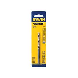 IRWIN 73319 Jobber Drill Bit, Spiral Flute, 3-1/16 in L Flute, 3-Flat Shank, 19/64 in Dia x 1-1/3 in L Shank