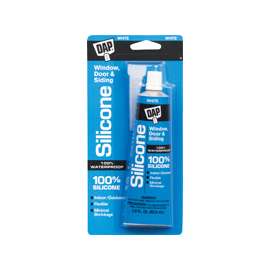 DAP 7079800752 Window and Door Sealant, White, 2.8 fl-oz Squeeze Tube