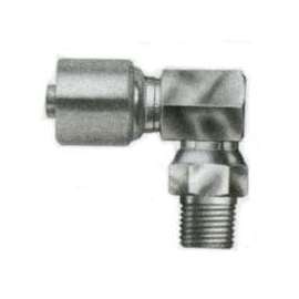 Gates MegaCrimp G25106-0808 Hose Coupling, 1/2-14 Crimp x NPTF, Steel