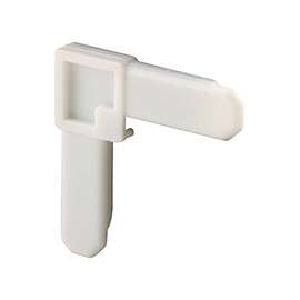 Make-2-Fit PL 7729 Square Cut Screen Frame Corner, Plastic, White, For Square-Cut Ends of 5/16 Aluminum Screen Frame