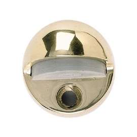 Stanley Hardware 804115 Door Stop, 1-13/16 in Dia Base, Brass