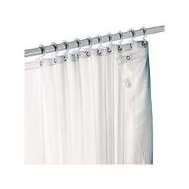 Zenna Home H20WW Shower Curtain/Liner, 72 in L, 70 in W, Polyester, White