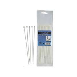 ProSource Cable Tie, Nylon, Clear, 8 In L