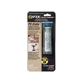 Protective Coating PC-CRETE 025581 Hand-Moldable Epoxy Putty, Off-White, 2 oz Cylinder