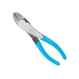 CHANNELLOCK 447 Diagonal Cutting Plier, 7-3/4 in OAL, Blue Handle