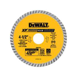 DeWALT DW4701 Circular Turbo Blade, 7/8 in Arbor, Diamond Cutting Edge