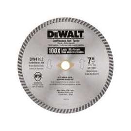 DeWALT DW4702 Circular Turbo Blade, 5/8 in Arbor, Diamond Cutting Edge