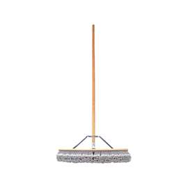 BIRDWELL 5025-4 Contractor Push Broom, Gray Bristle