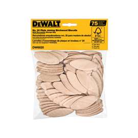 DeWALT DW6820 Joining Biscuit, #20, Beech Wood, Beige
