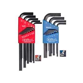Eklind 10022 Hex Key Combo Set, Steel, Black, 22-Piece