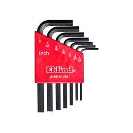Eklind 10107 Hex Key Set, Steel, Black, 7-Piece