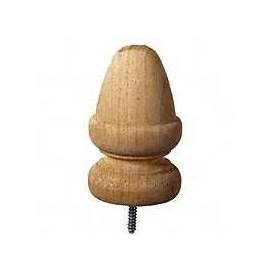 UPF 106091 Post Top, 5-1/2 in H, Pine, White