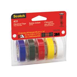 Scotch 10457 Electrical Tape Kit, PVC Backing