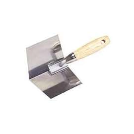 Vulcan Inside Corner Trowel, 4-1/2 In W X 3-1/2 In L Stainless Steel Blade, Hardwood Handle