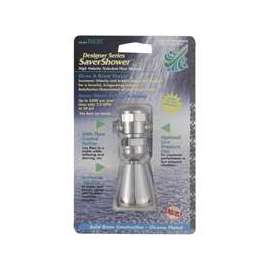 Whedon SaverShower USD2C/DS2C Shower Head with Trickle Valve, 1/2 in Female, Brass, Chrome