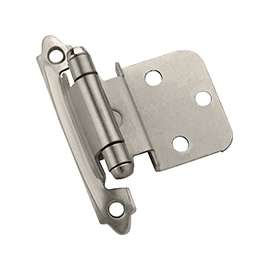 Amerock BPR3428G10 Cabinet Hinge, Steel, Satin Nickel