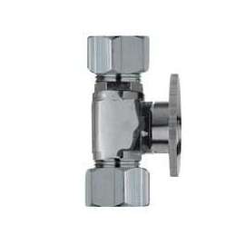 Plumb Pak PP65PCLF Shut-Off Valve, 5/8 x 7/16 in Compression, Chrome