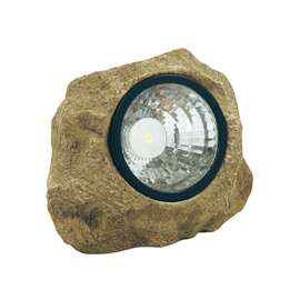 Moonrays 91211 Rock Spot Light with Key Hider, LED Lamp, 6 Lumens, Warm White Light