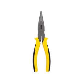 STANLEY 84-032 Nose Plier, Steel Jaw, 8 in OAL, Black/Yellow Handle
