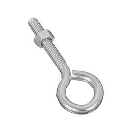 National Hardware N221-218 Eye Bolt, 5/16-18 Thread, 1-3/4 in L Thread, 3/4 in ID Dia Eye, Steel, Zinc