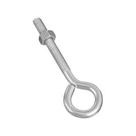 National Hardware N221-226 Eye Bolt, 5/16-18 Thread, 2-1/4 in L Thread, 3/4 in ID Dia Eye, Steel, Zinc