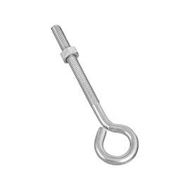 National Hardware N221-234 Eye Bolt, 5/16-18 Thread, 3 in L Thread, 3/4 in ID Dia Eye, Steel, Zinc