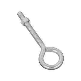 National Hardware N221-275 Eye Bolt, 3/8-16 Thread, 3 in L Thread, 1 in ID Dia Eye, Steel, Zinc