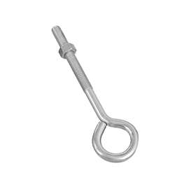 National Hardware N221-283 Eye Bolt, 3/8-16 Thread, 3 in L Thread, 1 in ID Dia Eye, Steel, Zinc