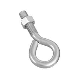 National Hardware N221-309 Eye Bolt, 1/2-13 Thread, 1-3/4 in L Thread, 1 in ID Dia Eye, Steel, Zinc