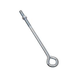 National Hardware N221-341 Eye Bolt, 1/2-13 Thread, 3-3/4 in L Thread, 1 in ID Dia Eye, Steel, Zinc
