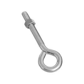 National Hardware N221-317 Eye Bolt, 1/2-13 Thread, 3-1/2 in L Thread, 1 in ID Dia Eye, Steel, Zinc